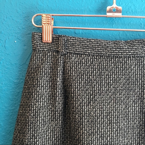Vintage 70s 80s Sears wool blend black white skirt - Picture 3 of 6